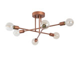MELUCEE 6 Lights Round Chandelier Brushed Nickel Island Lighting Dining Room Lighting Fixtures Hanging Glass Pendant Light for Kitchen Living Room MELUCEE 6 Lights Round Chandelier Brushed Nickel Island Lighting Dining Room Lighting Fixtures Hanging Glass Pendant Light for Kitchen Living Room